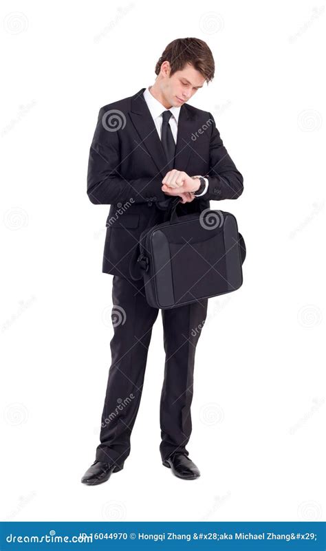 Businessman Waiting Stock Photo Image Of Length Briefcase 16044970