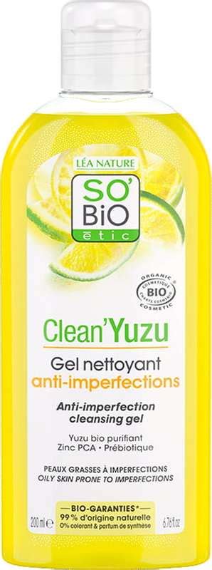 Gel Nettoyant Anti Imperfection Clean Yuzu So Bio Etic Ml La