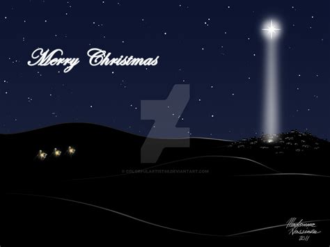 Merry Christmas 2011 - Star of Bethlehem by ColorfulArtist86 on DeviantArt