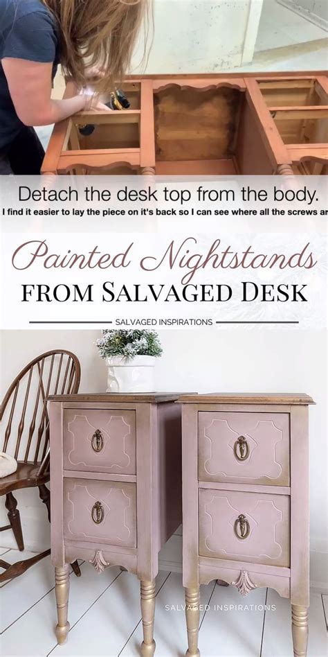 Painted Nightstands Salvaged Inspirations Furniture Makeover