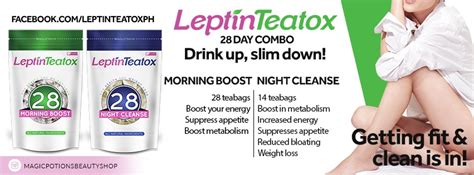 Leptin Teatox Weight Loss Tea 28 Day Detox Combo Lazada Ph