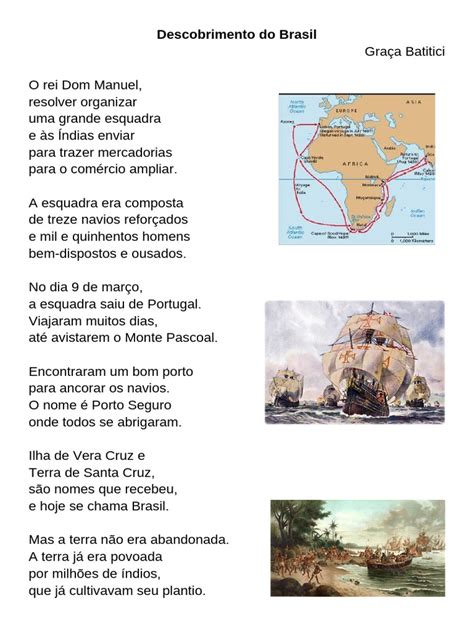 Poemas Sobre Descobrimento Do Brasil - Descobrimento Do Brasil | PDF