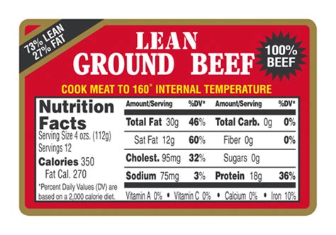 Tj S Extra Lean Ground Beef Beef Nutrition Facts Calorie