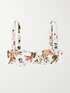 Erdem Chun Floral Print Bikini Top Net A Porter