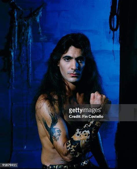 Posed portrait of Manowar bass player Joey DeMaio in October 1984. News ...