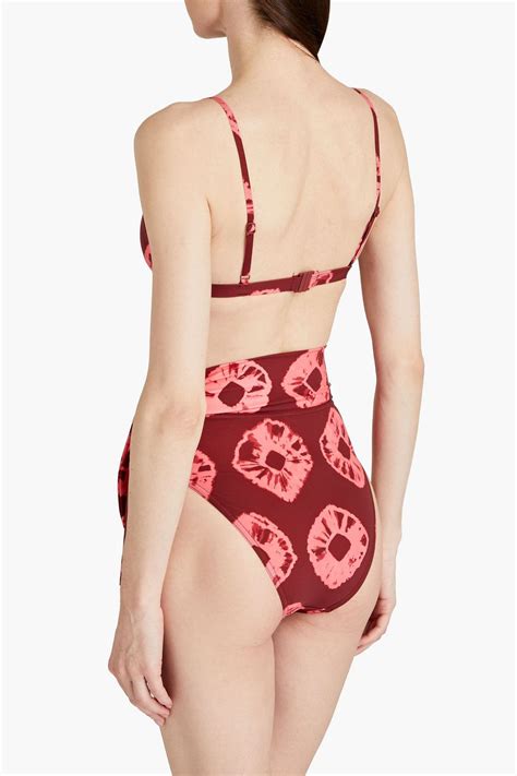 ZIMMERMANN Tie Dyed Triangle Bikini Top THE OUTNET