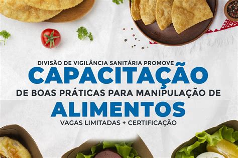 Saúde abre inscrições para capacitação em Manipulação de Alimentos