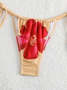 Swim Mod Women S Large Floral Printed Two Piece Bikini Set Bikini Set Swimwear Bathing Suit