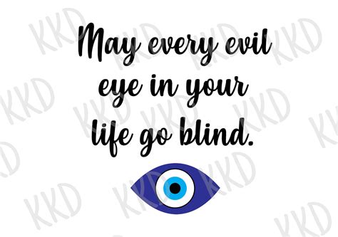 May Every Evil Eye in Your Life Go Blind SVG Evil Eye Quote - Etsy UK