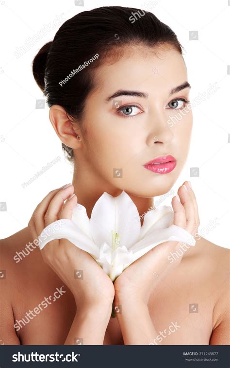 Portrait Nude Woman White Lily Flower Stock Photo Shutterstock