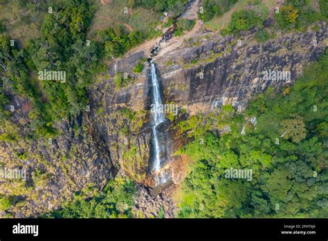 Diyaluma Falls Near Ella Sri Lanka Stock Photo Alamy