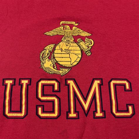 Vintage United States Marine Corps Graphic Tee Single Gem