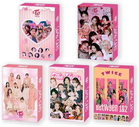 Homraa 5 Pack150 Pcs Twice Lomo Card Kpop Photocards Greeting Card