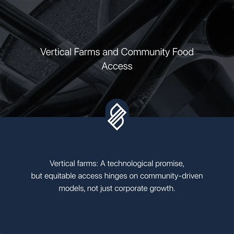 Vertical Farms and Community Food Access → Scenario
