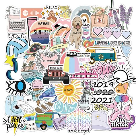 Download A Collage Of Stickers With Various Designs Wallpaper ...