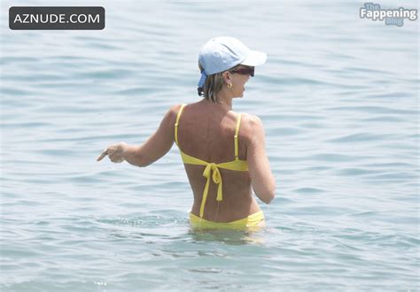Vogue Williams Stuns In A Sexy Yellow Bikini On Sotogrande Beach In Marbella Aznude