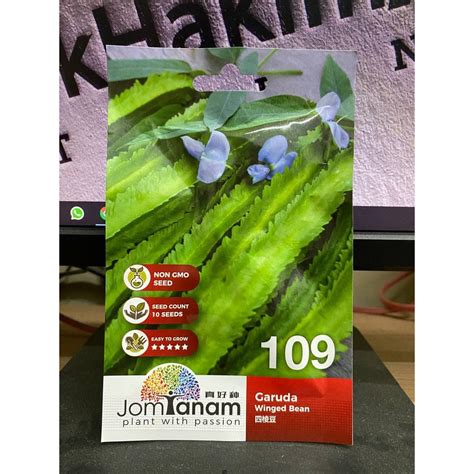 Benih Kacang Botol Winged Bean Jom Tanam 109 10 Biji Shopee Philippines