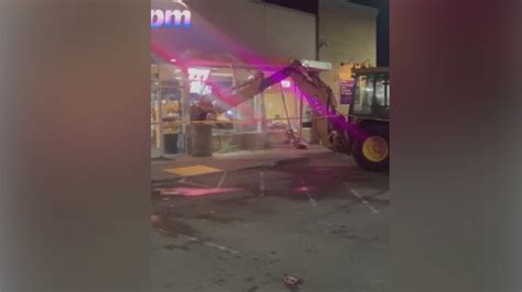 Thieves Use Backhoe To Break Into Oakland Convenience Store Machinery