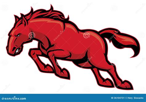 Wild Horse Running Stock Vector Illustration Of Stallion 36104731