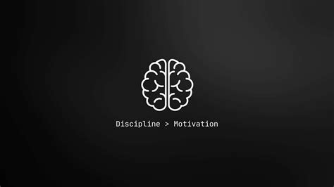Download Discipline Over Motivation Concept Wallpaper