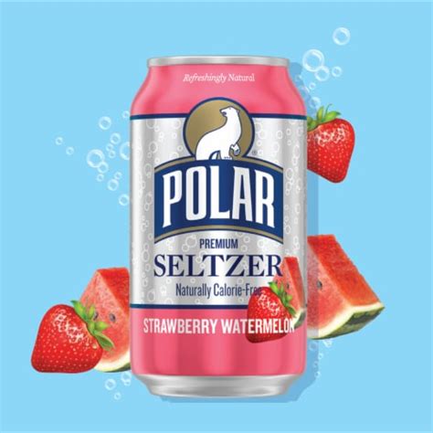 Polar Strawberry Watermelon Flavored Seltzer Water Cans 8 Pk 12 Fl