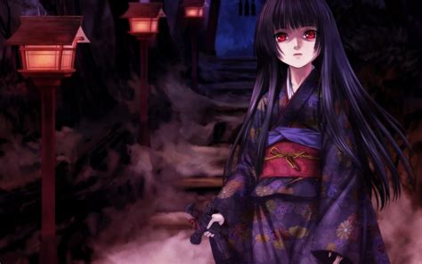 Fondos De Pantalla Anime Chicas Anime Jigoku Shoujo Enma Ai