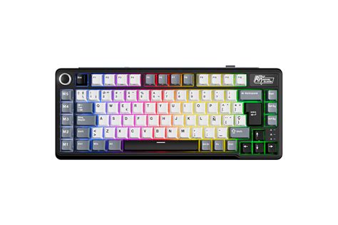 Teclado Para Mac Y Windows Royal Kludge RKL75 ISO ES RGB Hot Swappable Switch Beige Wireless
