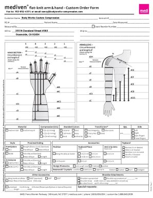 Fillable Online LOWER EXTREMITY MEASURING ORDER FORM Fax Email