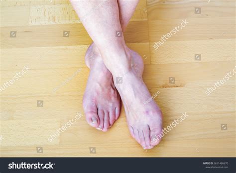 Nude Woman Feet On Floor Stock Photo 1611486670 Shutterstock