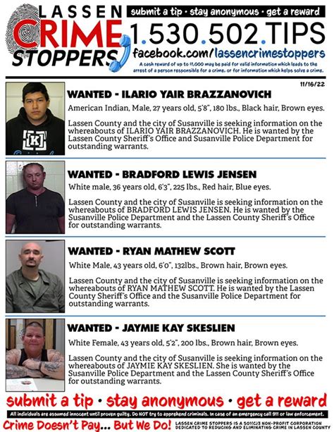 Crime Stoppers Lassen News