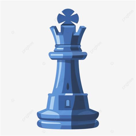 Rook Chess Piece Flat Blue Color Isolated Chess Pieces Rook Chess