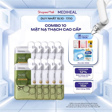 Combo Of Teatree Transparent Soothing Masks Mediheal Teatree Nude Gel Mask G Shopee Malaysia