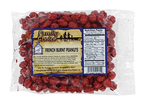 French Burnt Peanuts Candy 7 Oz Deliciously Crunchy Snack