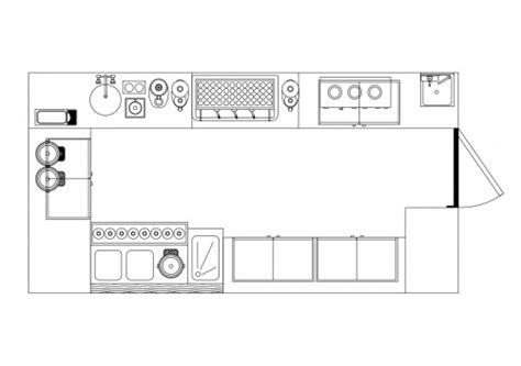 Professional Pantry Top View Free Cads