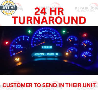 03 07 GM Chevrolet Silverado Tahoe Instrument Gauge Cluster FULL REPAIR