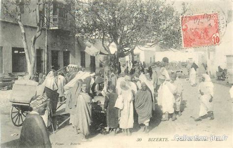 CPA TUNISIE Bizerte place du Marché tunisie bizerte Ref