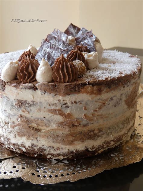 El Zurrón de los Postres Naked Cake de Coco y Cacao Sin azúcar