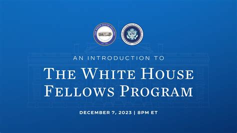 An Introduction To The White House Fellows Program Youtube