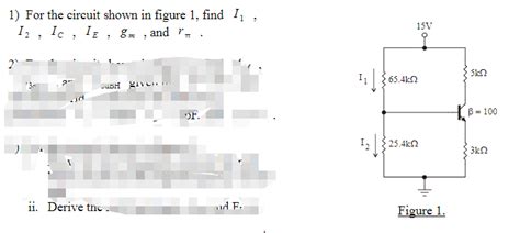 Solved 1) For the circuit shown in figure 1 , find I1, | Chegg.com 