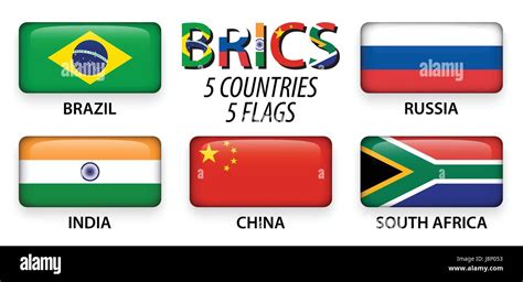 Brics Association Of 5 Countries Brazil Russia India China