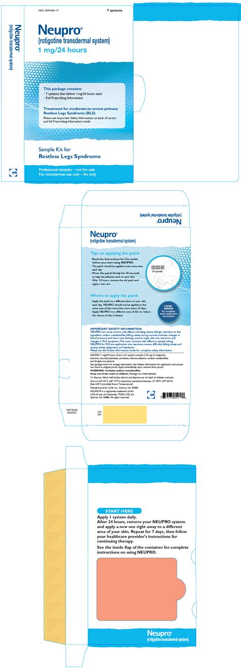 Neupro Patch Package Insert