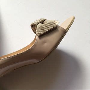 Prada Shoes Prada Nude Open Toe Heel W Bow Poshmark