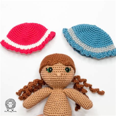 Free Crochet Doll Sun Hat Pattern And Video Tutorial