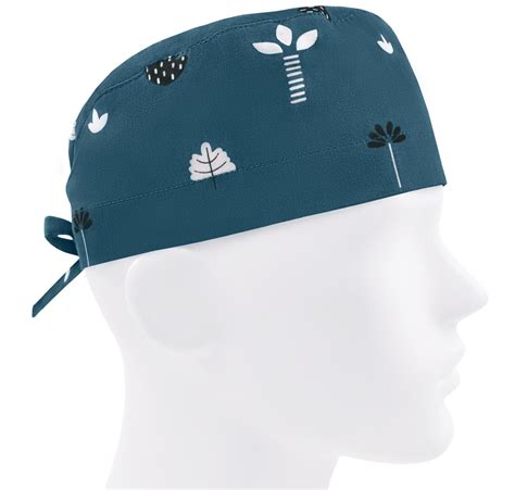 Scrub Caps Men Surgical Cap Scrub Hats Nurse Hat Teal Leaves Etsy