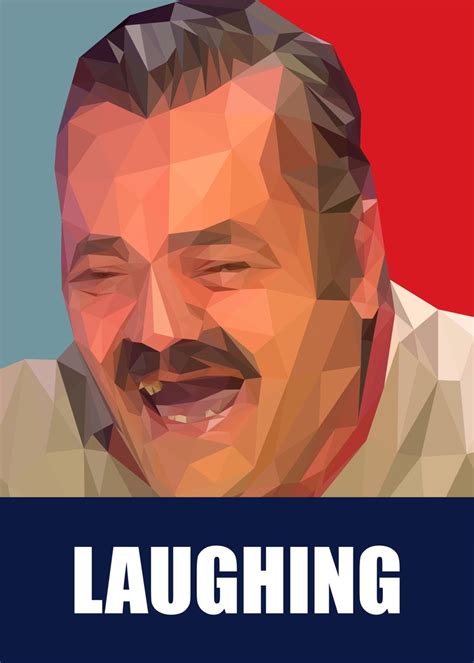 Spanish Guy Laughing Meme Poster Picture Metal Print Paint By