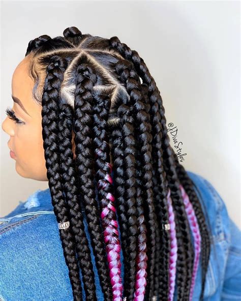 45 Knotless Braid Styles 2024 Jumbo Lose Braids And More Thrivenaija