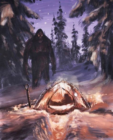 Pin On Cryptid Corner Bigfoot Pictures Bigfoot Art Mythical Creatures