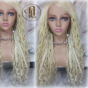 Full Wig With X Lace Closure Blonde Braids Dreads Mix Set Twist