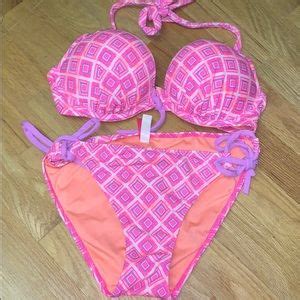 Pink Victoria S Secret Swim Victorias Secret Pink Push Up Triangle Bikini Top Poshmark
