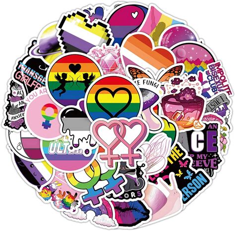 Amazon Pride Stickers Lgbtq Stickers Pack Pcs Lgbt Stickers For Lesbian Gay Bisexual